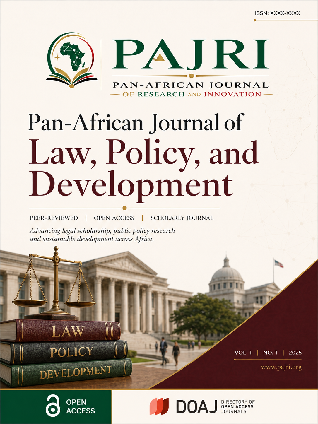 Pan-African Journal of Research and Innovation in Law, Policy and Development Cover